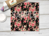 Vintage Rose Patterned Adhesive Vinyl 080